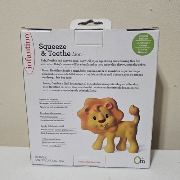 Infantino Squeeze and Teethe, Lion NIB - Picture 3 of 6